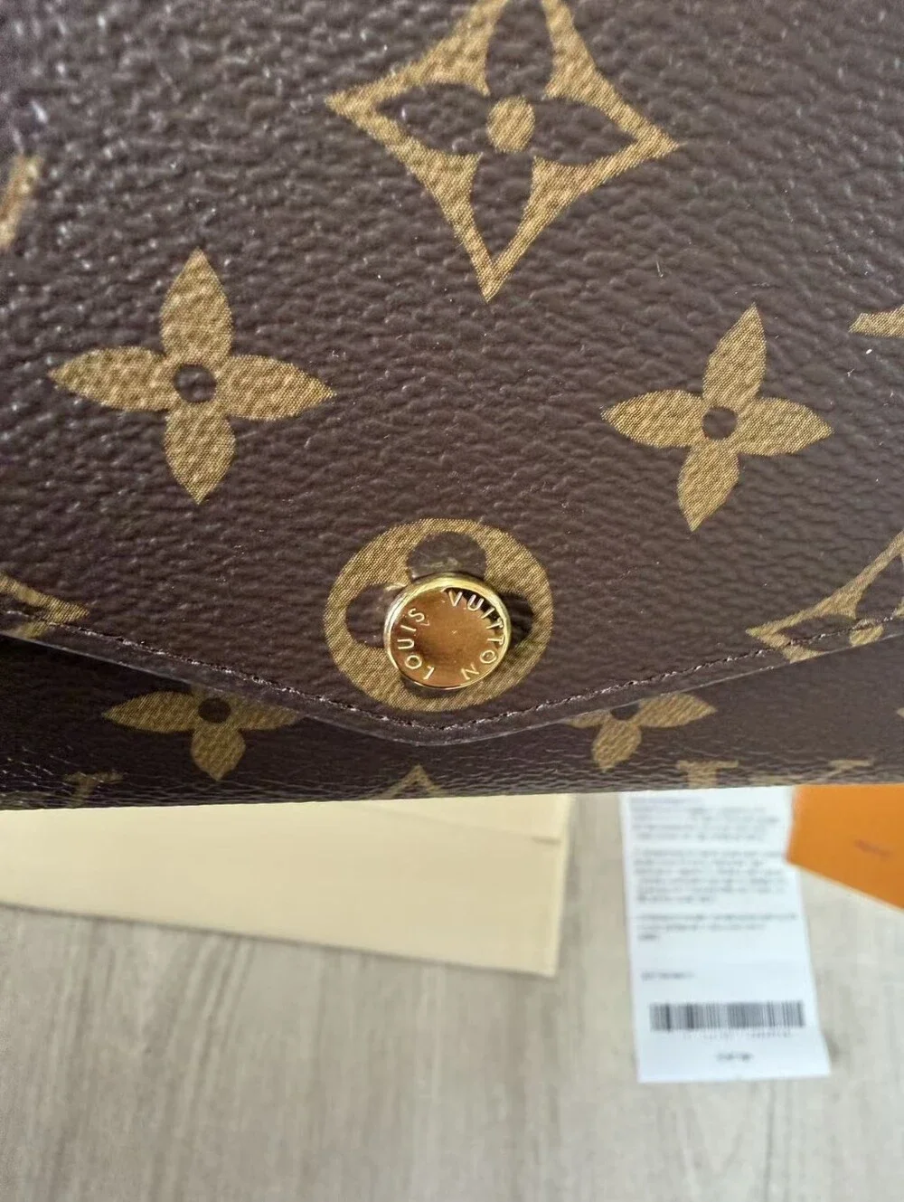 Louis Vuitton Monogram Long Wallet with Pink Interior Sarah Wallet
